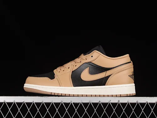 All categories Air Jordan Jordan series basketball shoes Air Jordan 1 Low Z version Air Jordan 1 Low "Desert" AJ1 Joe 1 milk tea color cultural and leisure sports sneakers DV0774-201